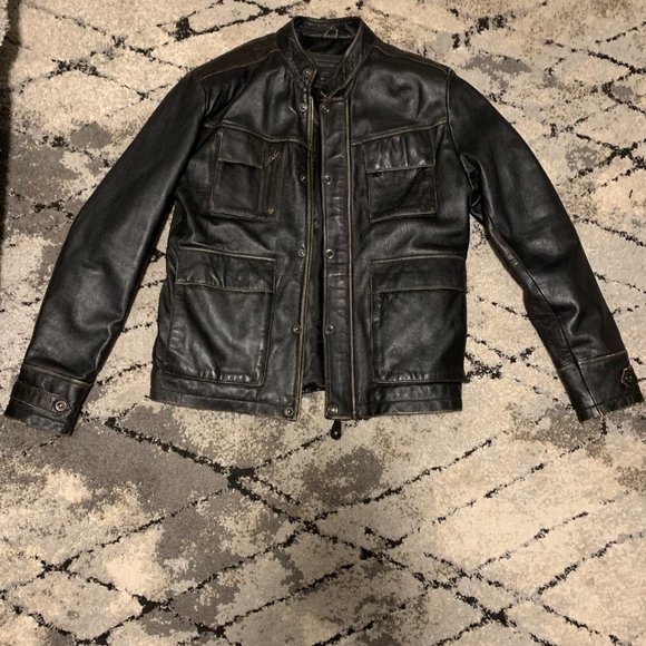 Leather Bomber Jacket - Picture 3 of 6
